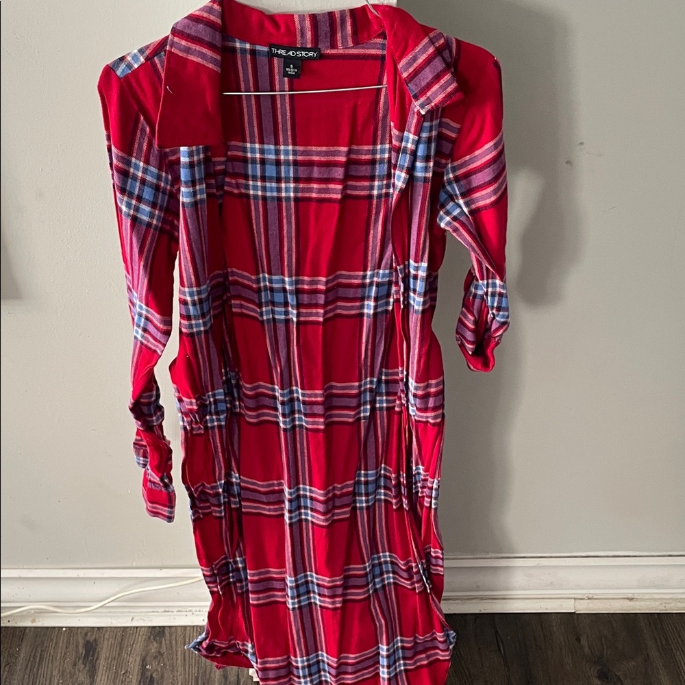 Plaid Red Dress
